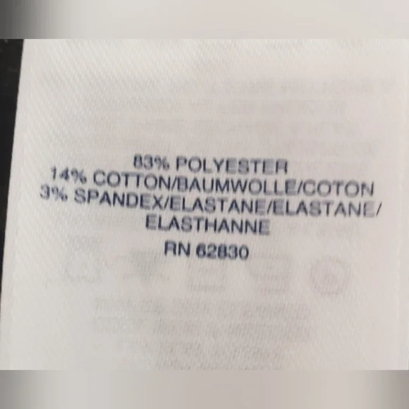 Lands' End Midi Dress Short Sleeves Pockets Stretch Size 12 Black Tan Print - Picture 8 of 16